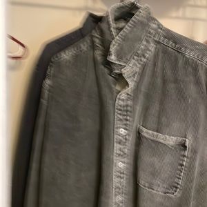 Sundance Corduroy Shirt. Soft lined thick Corduroy Grey Shirt.To Warm in Florida